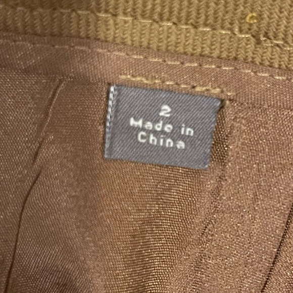 Vintage Wool Camel pleated lined Skirt. SZ:2 - Picture 5 of 5